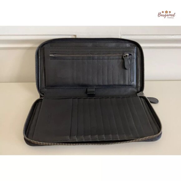 Authentic Bottega Veneta Black Intrecciato Woven Nappa Leather Zip Around Wallet - Picture 7 of 14